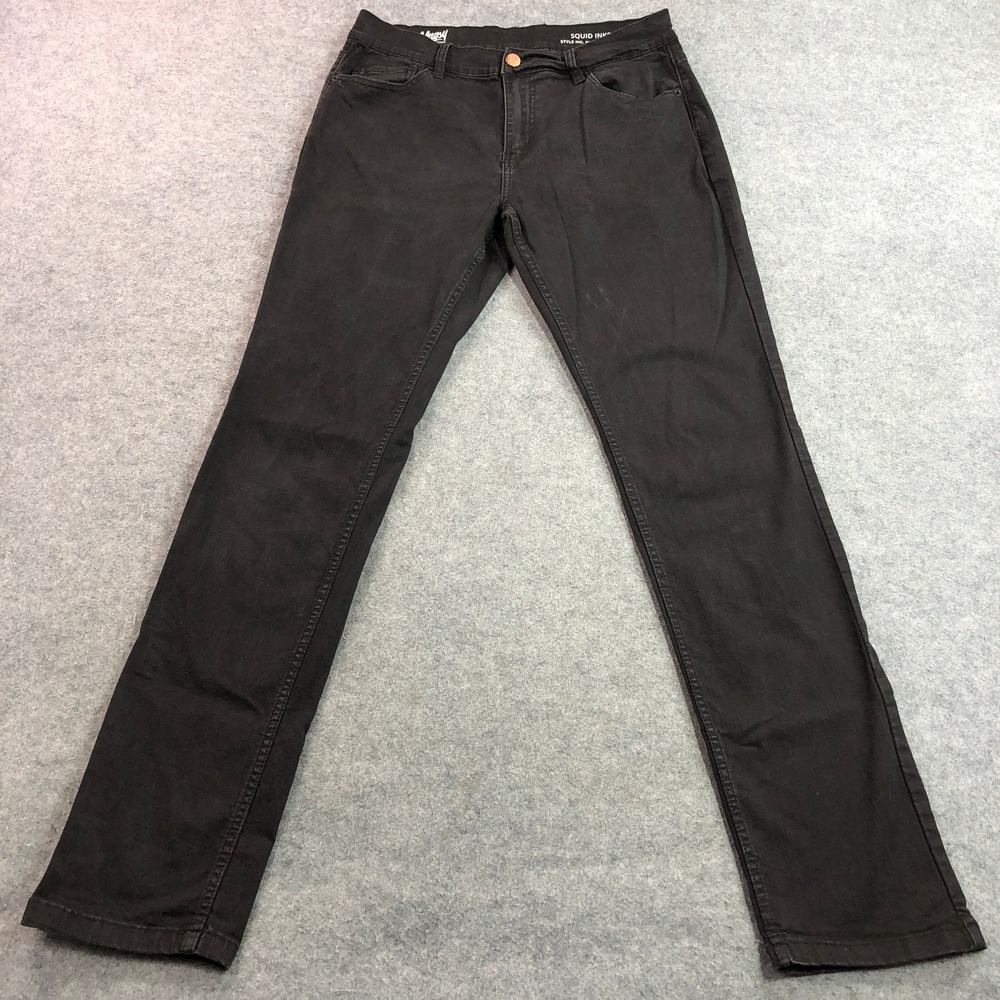 Mugsy Mens Squid Inks Jeans 34x36 Black Stretch Slim Fit FLX3NSQ-34X36